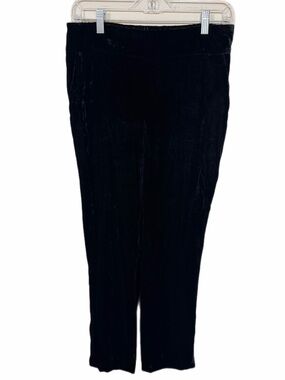 Talbots black velvet trouser pants size 2